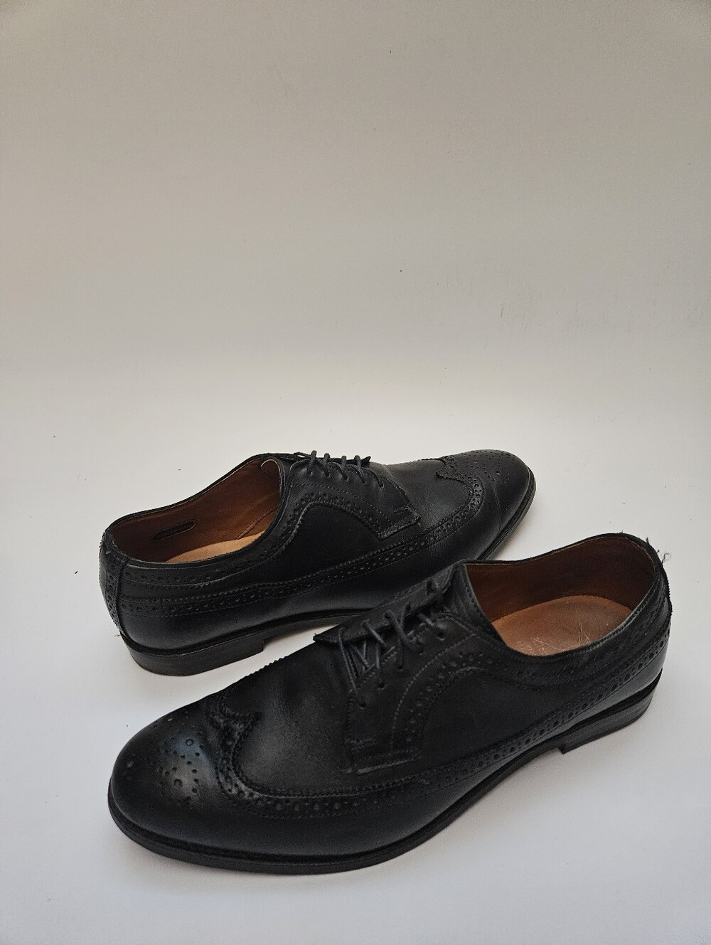Allen Edmonds Boardwalk Wingtip Leather Oxford Mens Sz 11.5 Brogue Black